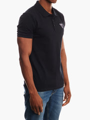 Guess Mens Short Sleeves Classic Golfer In Navy
