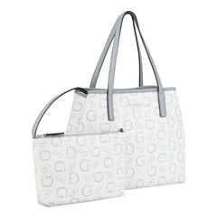 Guess Womens Portini Trap Tote In Dove Grey