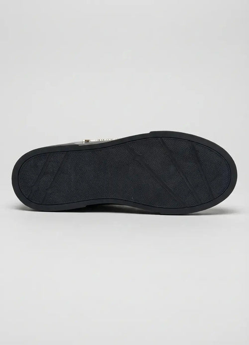 Sissy boy Ladies Basic Patent Sneakers In Black & Gold