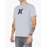 Hurley Mens Icon Core Short Sleeve T-Shirt In Heather Grey
