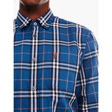 Polo Mens Long Sleeve Check Weekender Shirt In Blue