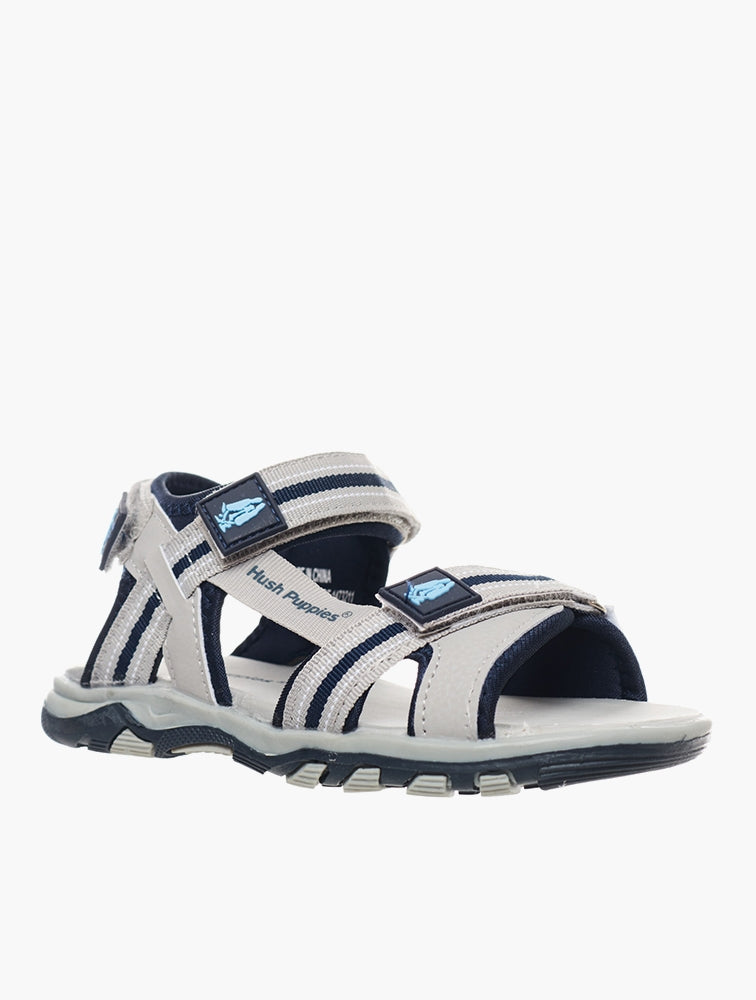 Hush Puppies Boys Ant Rafter Sandals In Grey & Navy