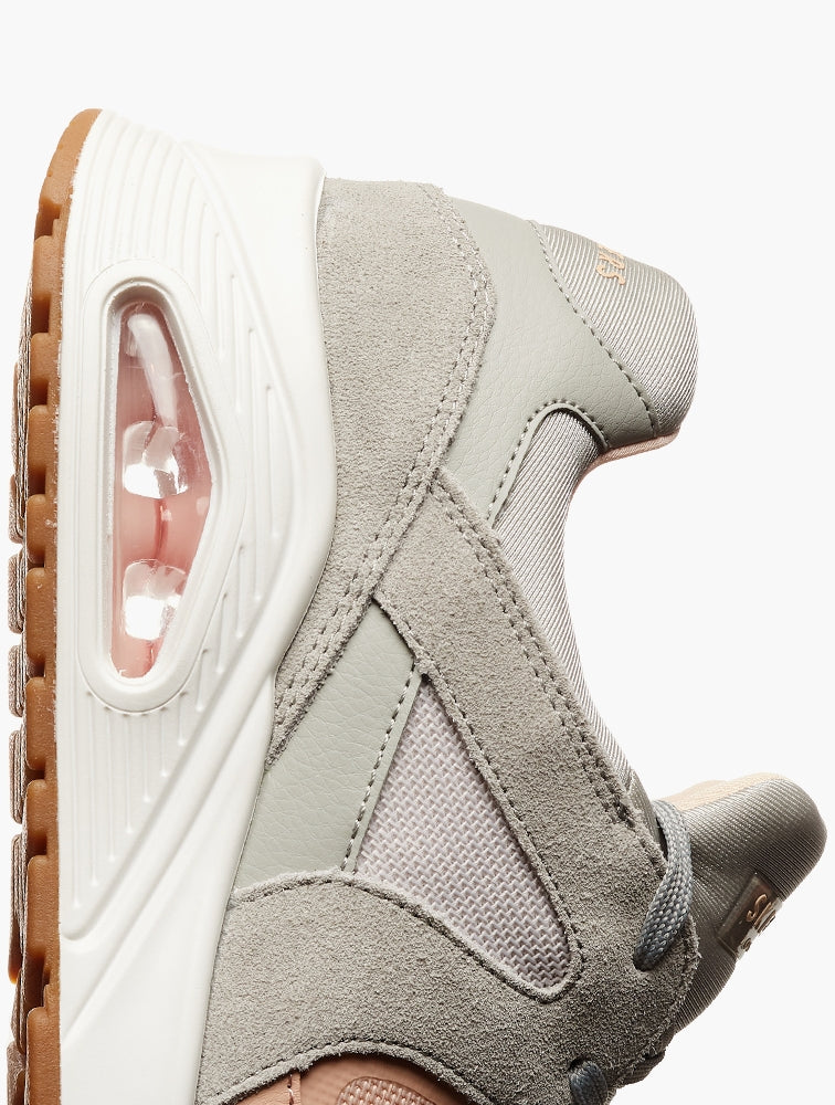 Skechers Womens Uni Super Fresh Shoes In Grey & Pink