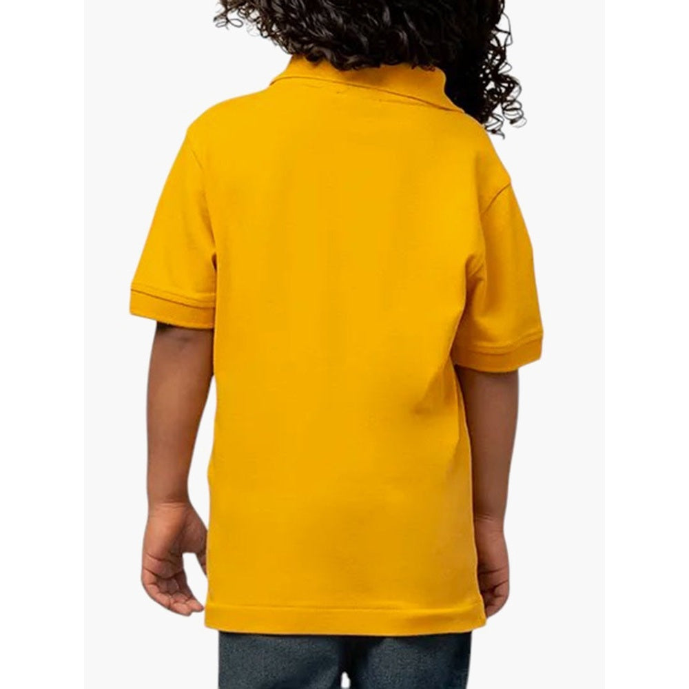 Polo Boys Austin Short Seeves Golfer In Saffron Yellow