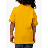 Polo Boys Austin Short Seeves Golfer In Saffron Yellow
