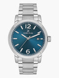 Daniel Klein Mens Watch In Silver & Blue