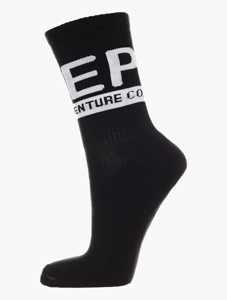 Jeep 3 Pack Crew Socks In Black/Navy/White