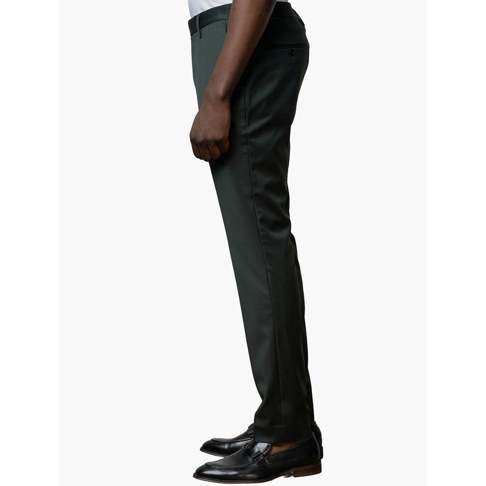 Polo Mens Custom Fit Trouser In Dark Green