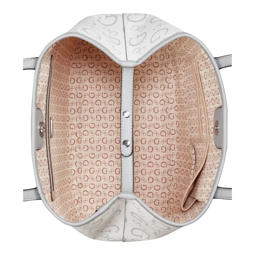 Guess Womens Portini Trap Tote In Dove Grey