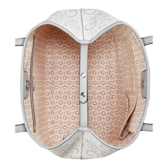 Guess Womens Portini Trap Tote In Dove Grey