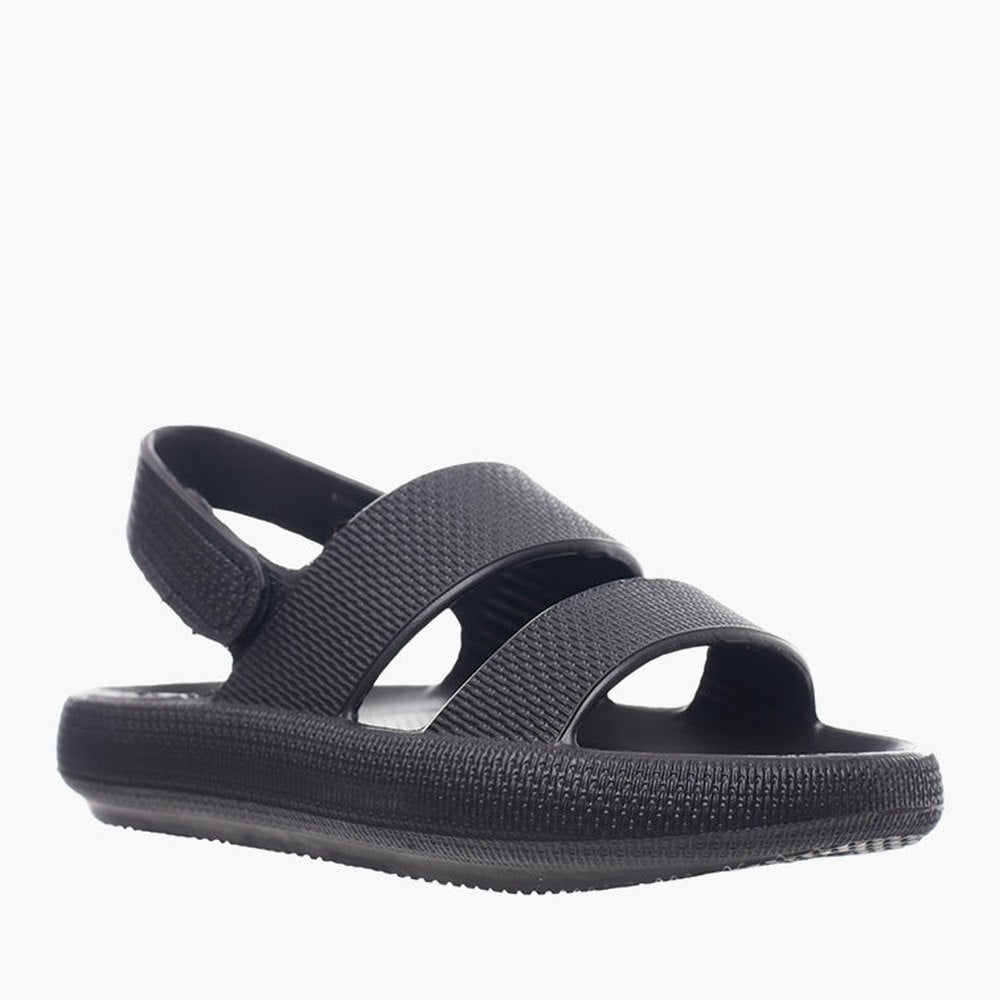 Hush Puppies Black Sammy Sandals In Black