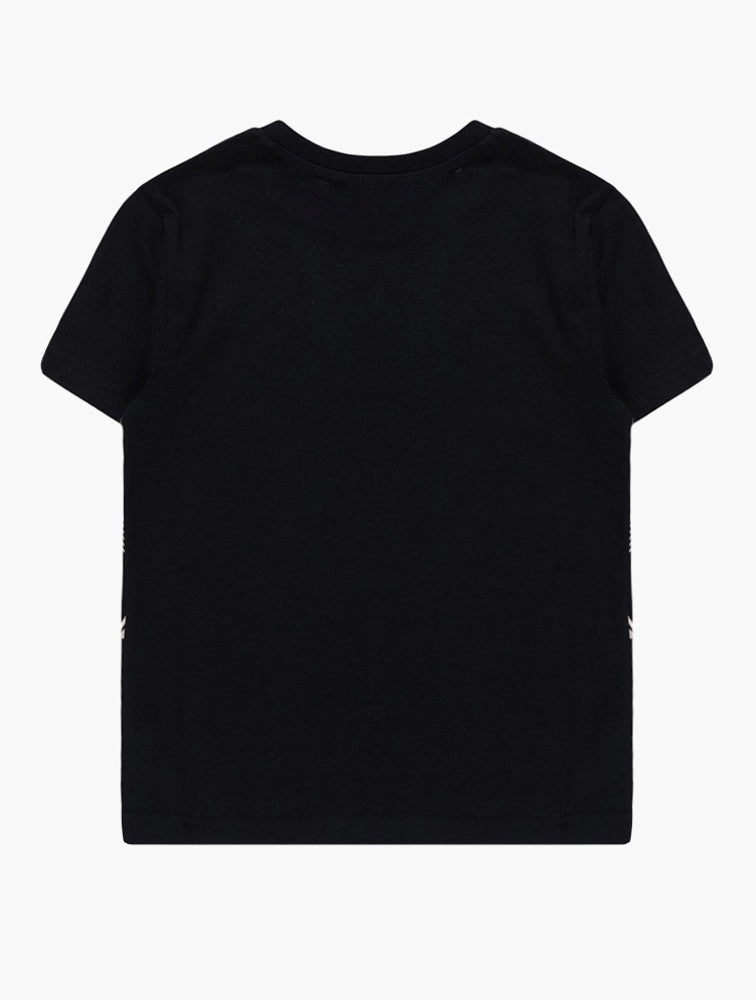Polo Boys William Printed Wreath T-Shirt In Black