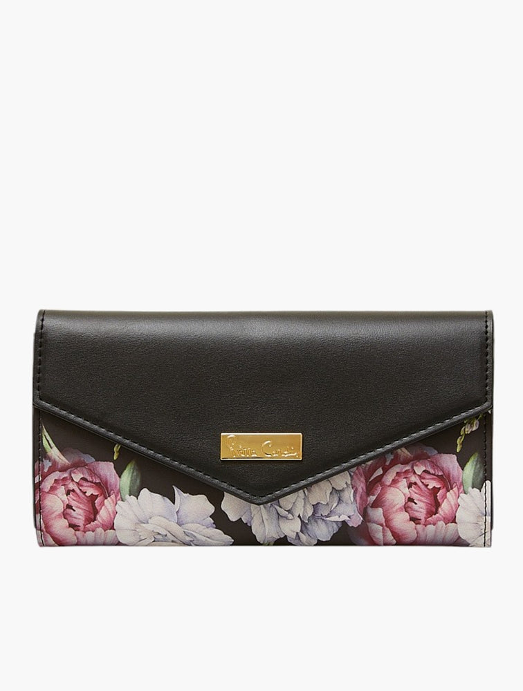 Pierre Cardin Ohara Bifold Purse In Floral Black