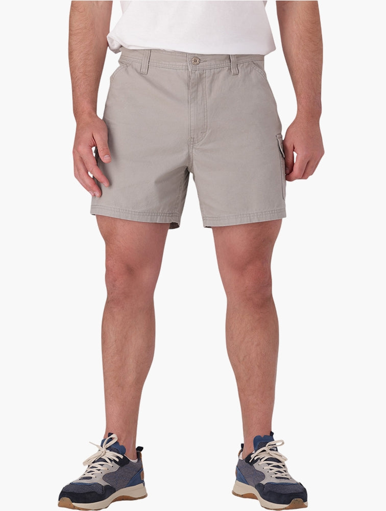 Jeep Mens Fixed Waistband Mountain Shorts In Grey