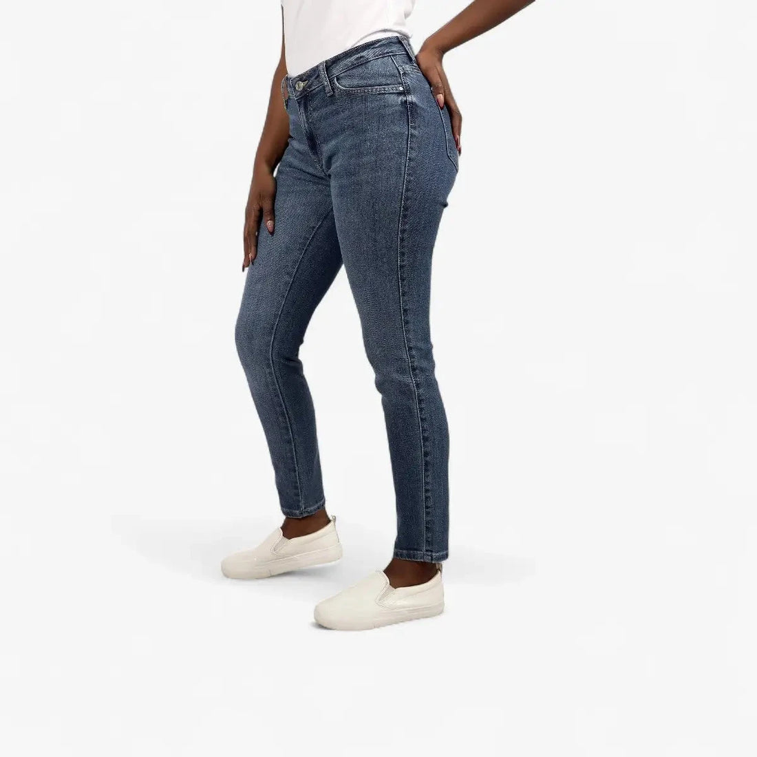 Guess Womens High Rise Jeans In Medium Wash