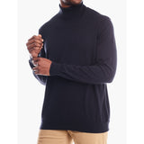 Polo Mens Roll Neck Knitwear Jersey In Navy