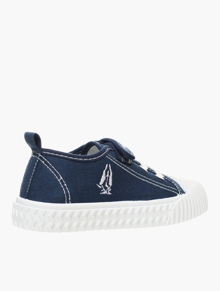 Hush Puppies Boys Rex Canvas Sneakers In Navy