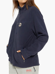 Jeep Womens Zip Through Polar Fleece Jacket In Navy