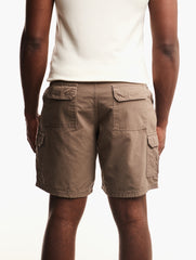 Jeep Mens Fixed Waistband Mountain Shorts In Bark
