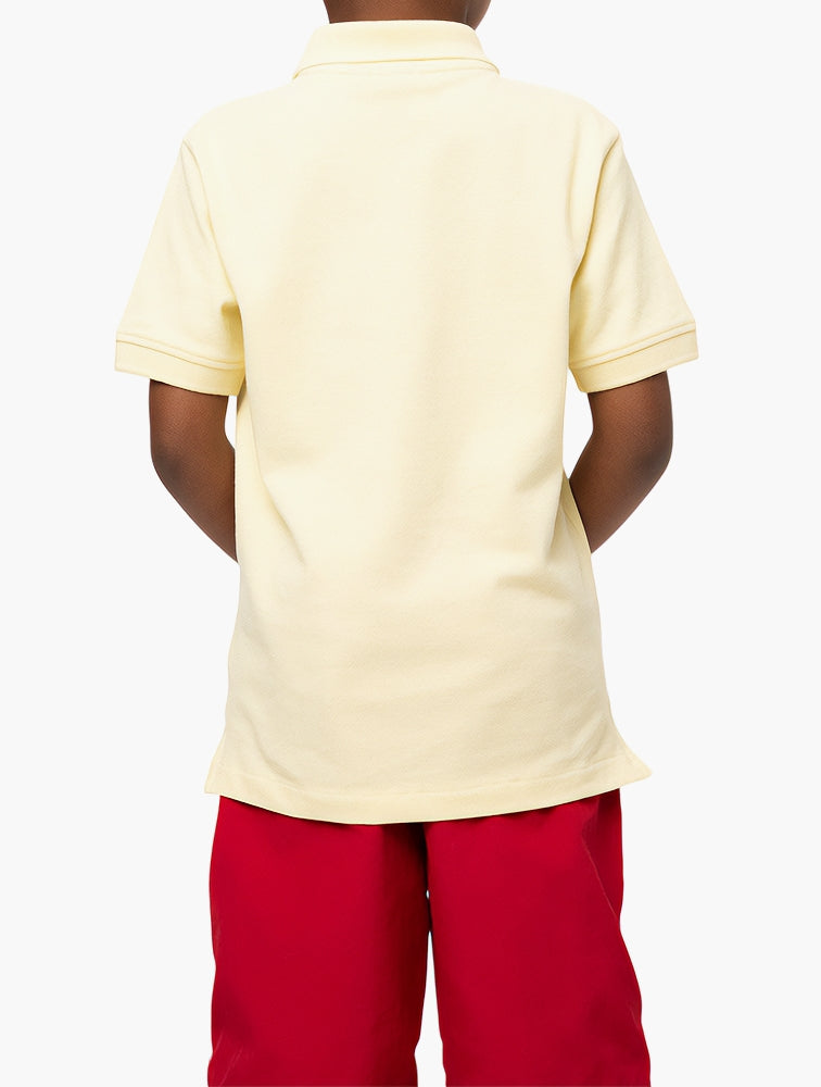 Polo Boys Austin Short Sleeve Golfer In Yellow
