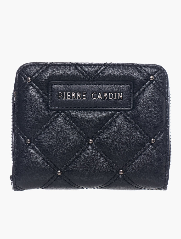 Pierre Cardin Agnes Small Zip Around Purse In Black