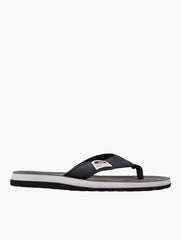 Jeep Mens Branded Thong Sandals In Black