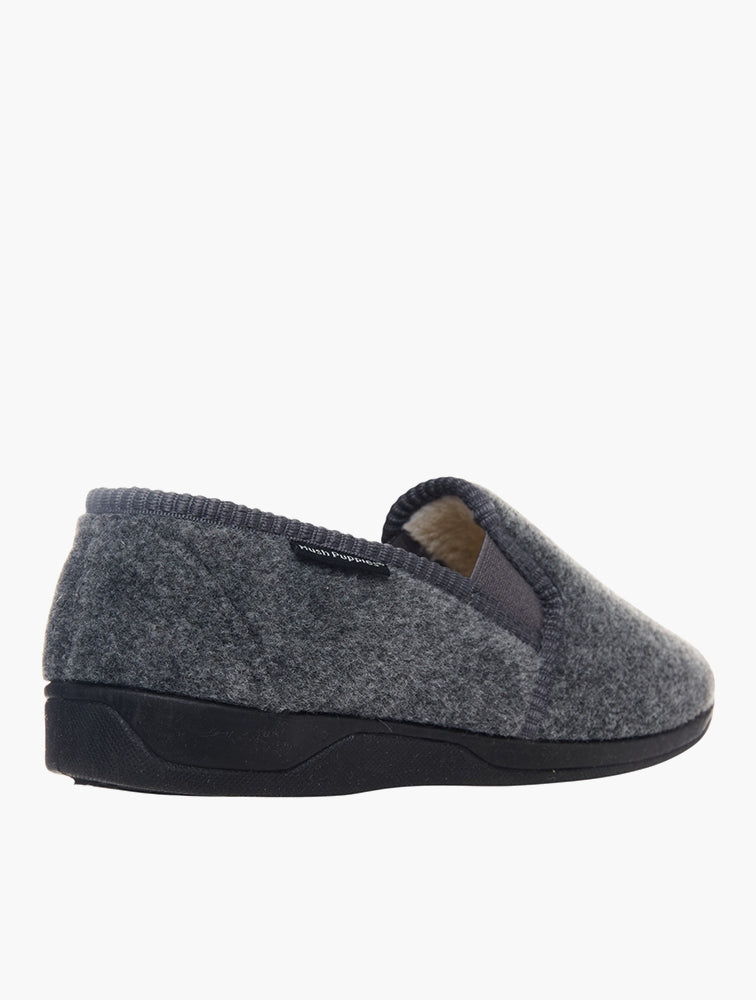 Hush Puppies Mens Johnny Slippers In Grey
