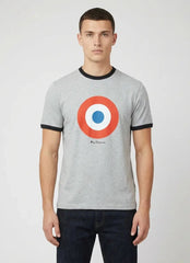Ben Sherman Target T-Shirt In Grey Melange