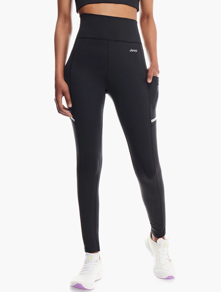 Jeep Womens Active 7/8 Tights In Black
