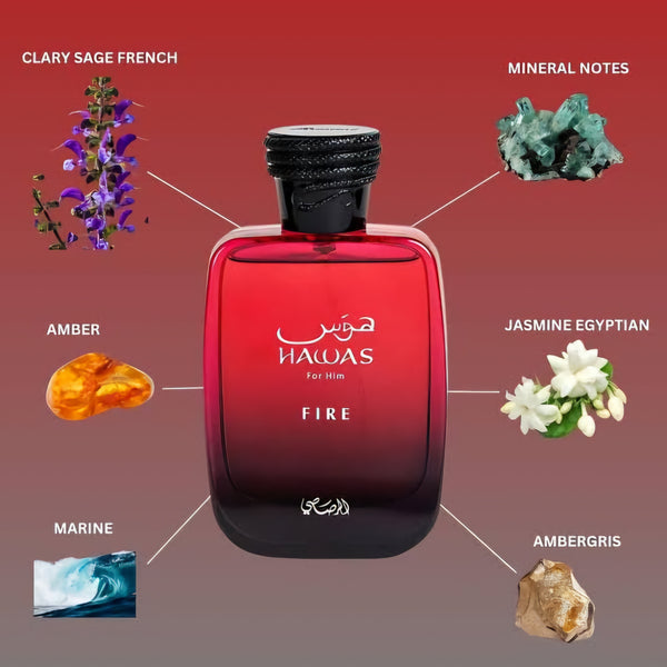 Rasasi Hawas Fire Eau De Parfum Fragrance For Men
