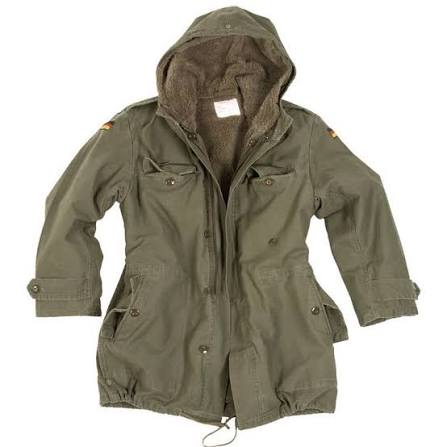 German Parker Mens  Jacket In Green