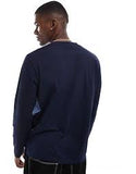 Gant Mens Embosed Toanl Shiled Logo Long Sleeve T-shirt In Navy