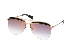 Marc Jacobs Unisex Aviator Sunglasses In Gold