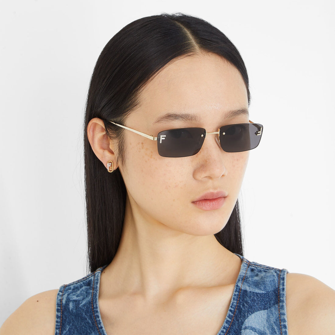 Fendi Metal Fe4172Us 5432A Sunglasses