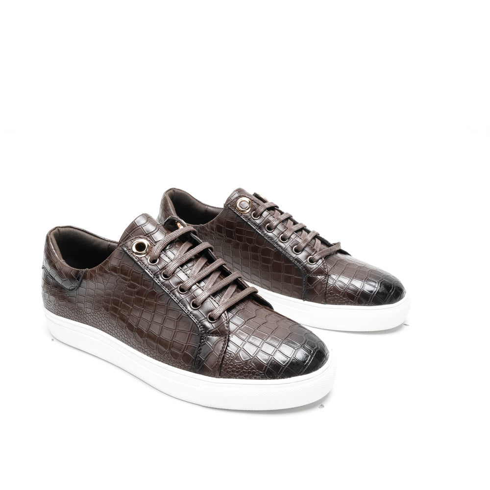 Le Manne Bhp-4 Mens Pu Shoes Coffee