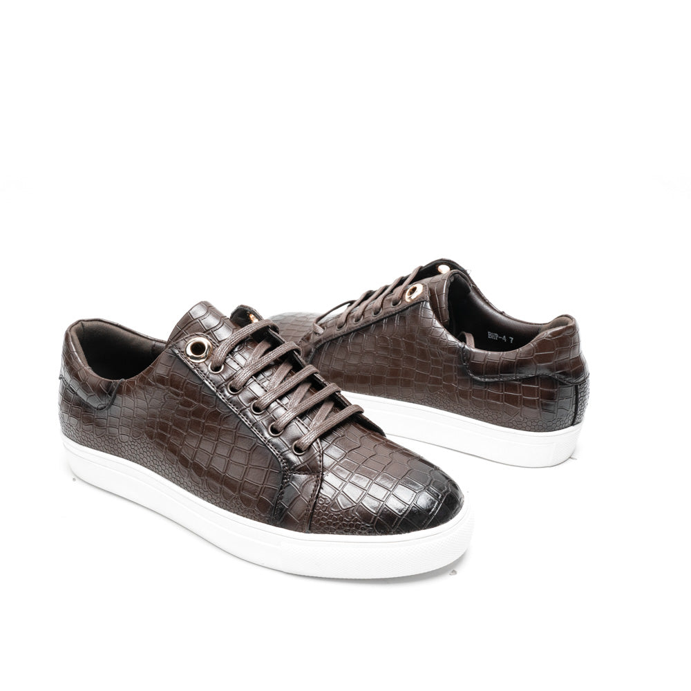 Le Manne Bhp-4 Mens Pu Shoes Coffee