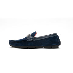 Le Manne Yt2 Mens Leather Shoes Navy