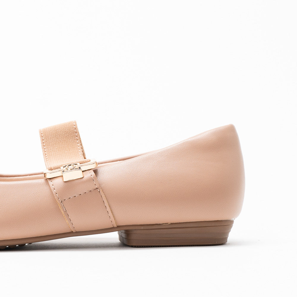 La Her Nn12 Ladies Comfort Shoe Nude