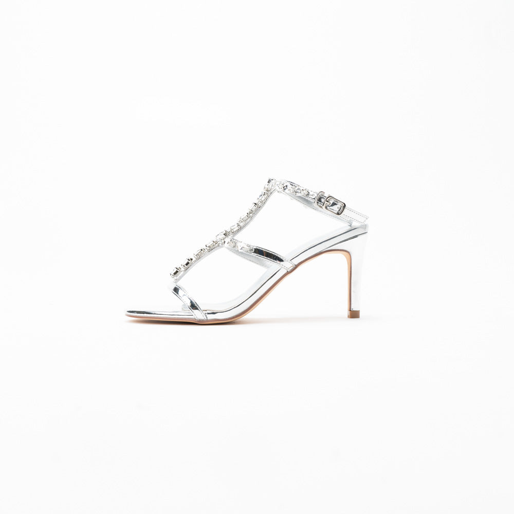 La Her Qxg04 Ladies Evening Shoe Silver