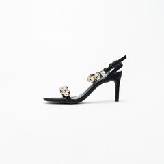 La Her Qxg11 Ladies Evening Shoe Black