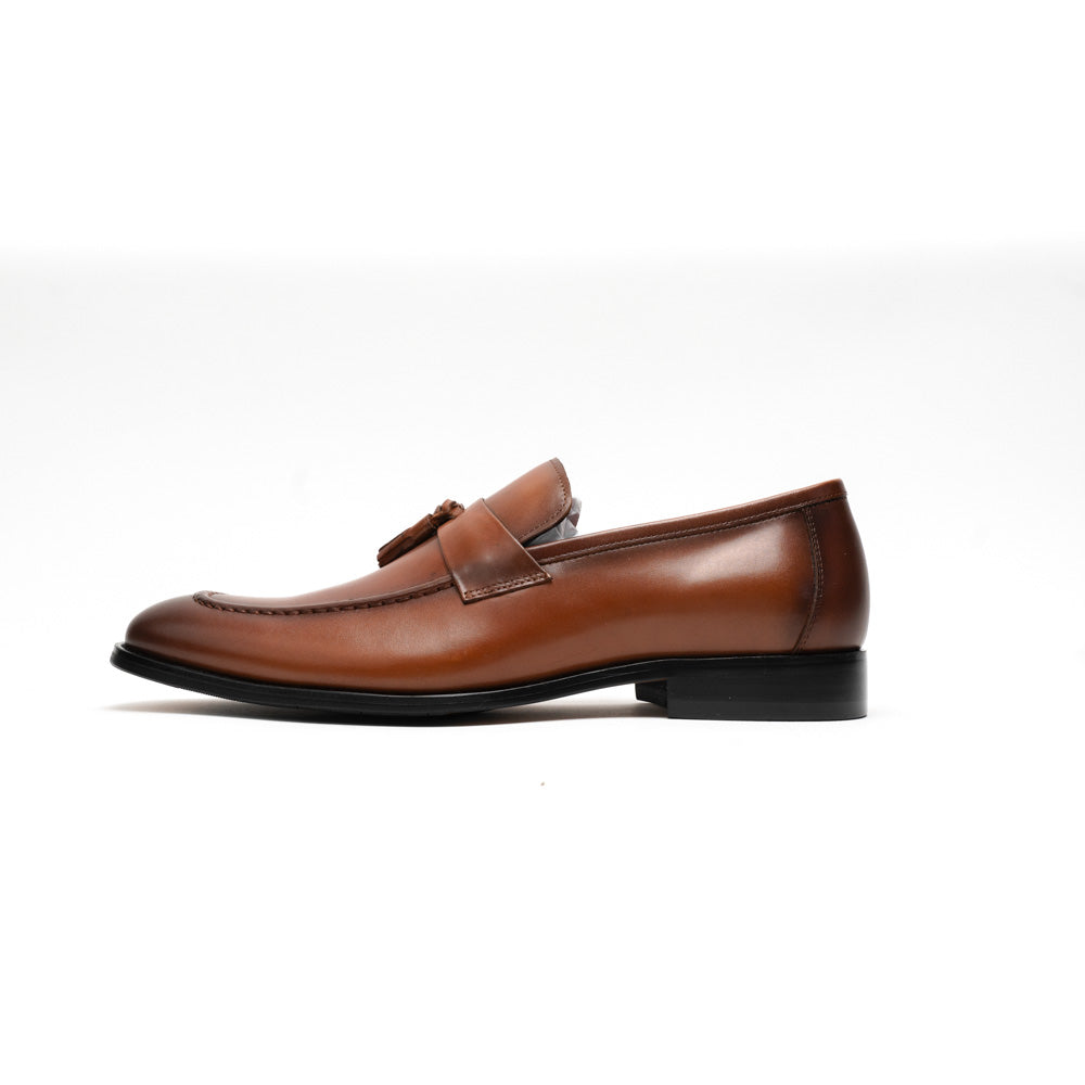 Le Manne Bhl-4 Mens Leather Shoe Brown