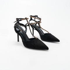 La Her Qxg13 Ladies Evening Shoe Black