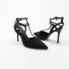 La Her Qxg13 Ladies Evening Shoe Black