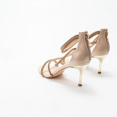 La Her Qxg14 Evening Shoe Gold