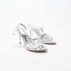 La Her Qxg08 Ladies Evening Shoe Silver