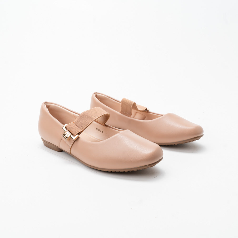 La Her Nn12 Ladies Comfort Shoe Nude