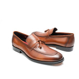 Le Manne Bhl-4 Mens Leather Shoe Brown