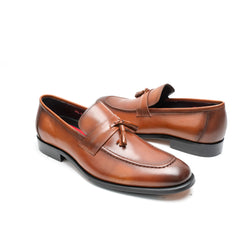 Le Manne Bhl-4 Mens Leather Shoe Brown