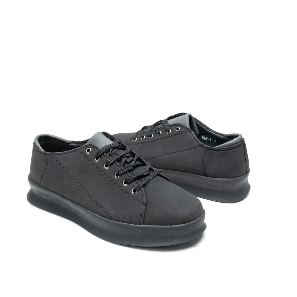 Le Manne Bhp-7 Mens Pu Shoe Black