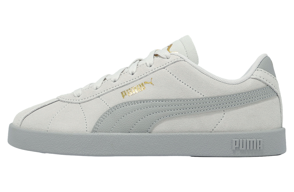 Puma Mens Club II Shoes In Feather Grey